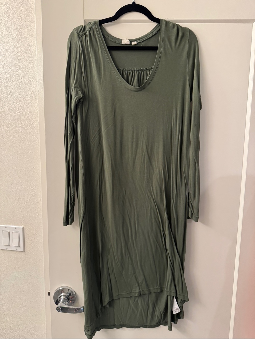 GAP Olive Green Long sleeve modal dress size M